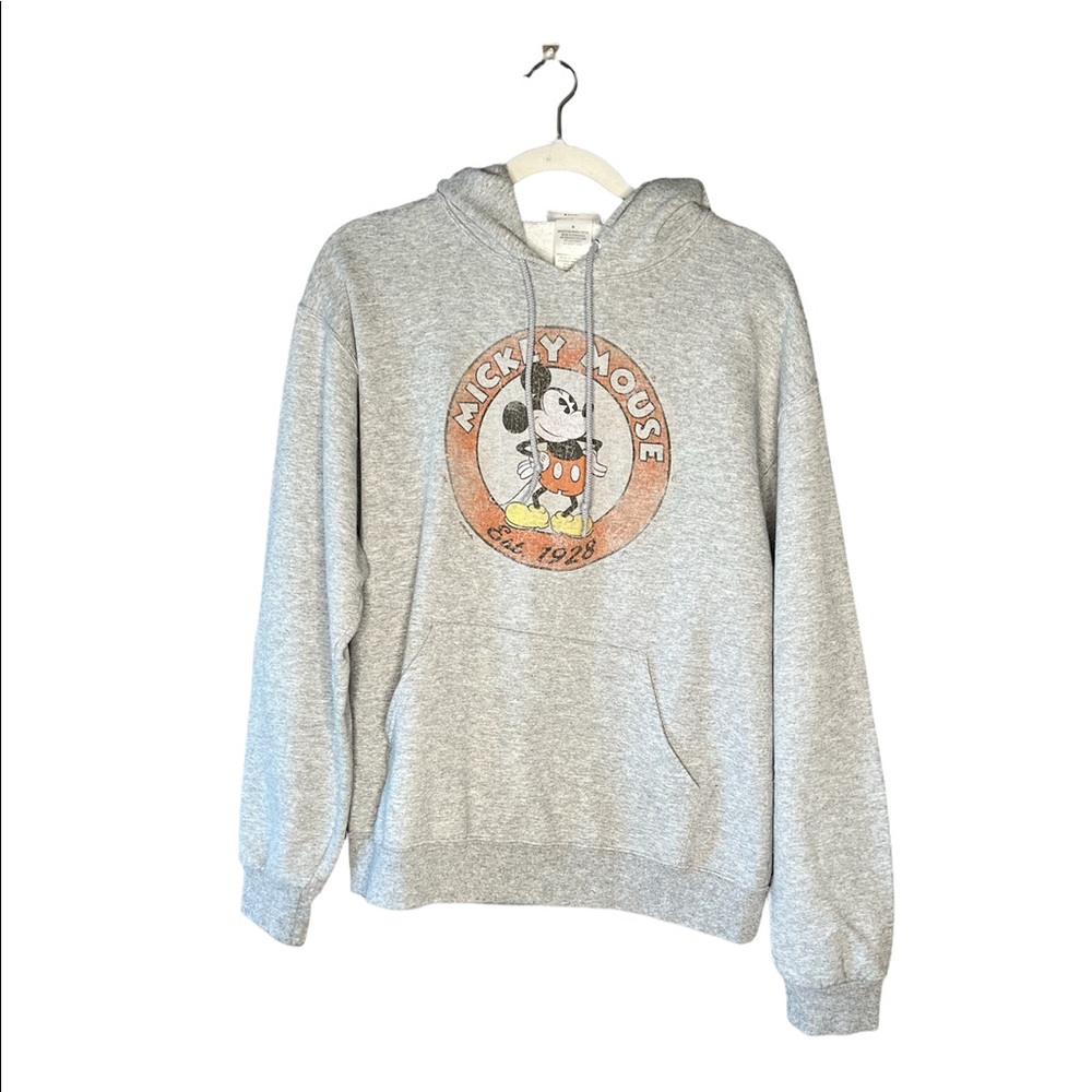 Disney Parks Grey Mickey Mouse Hoodie